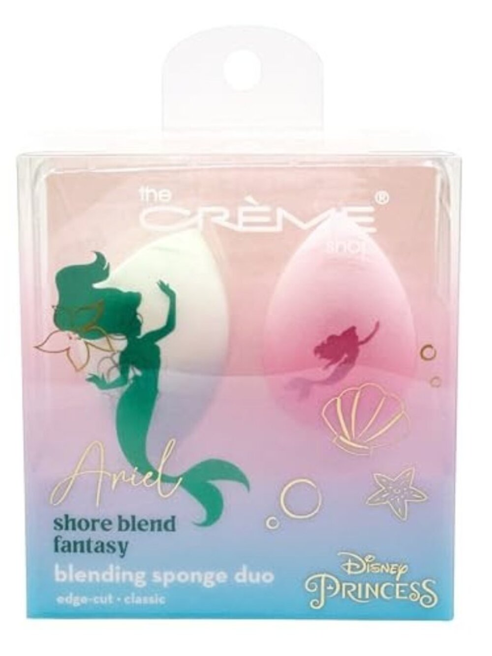 Limited Edition | The Crème Shop x Disney Ariel Makeup Sponge Set (2-Pack) – NIB